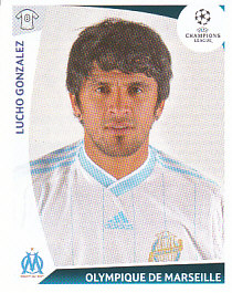 Lucho Gonzalez Olympique Marseille samolepka UEFA Champions League 2009/10 #186